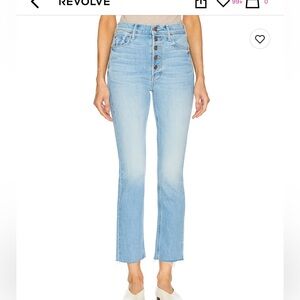 MOTHER the pixie dazzler ankle fray jeans